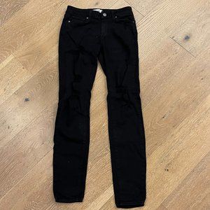 PAIGE Verdugo Ultra Skinny Black Jeans  Size 26